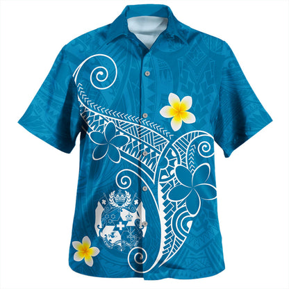 Tonga Hawaiian Shirt Polynesia Floral Tribal