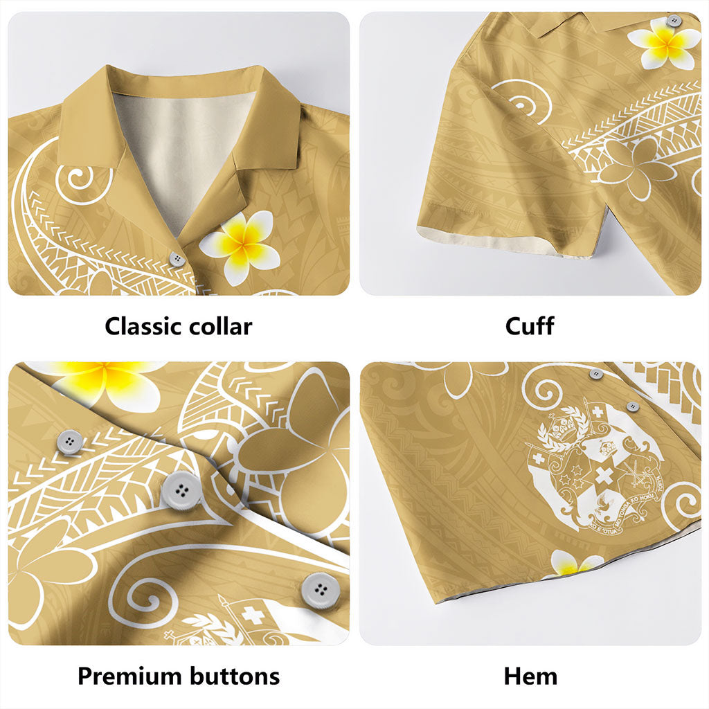 Tonga Hawaiian Shirt Polynesia Floral Tribal