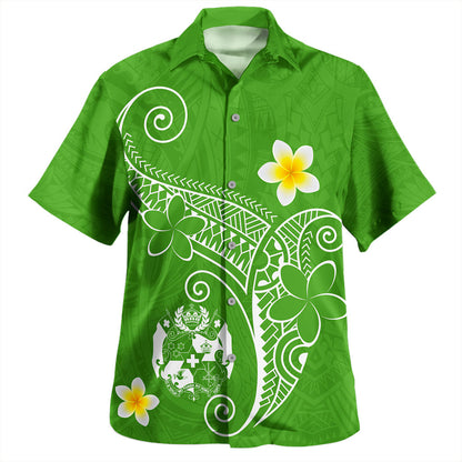 Tonga Hawaiian Shirt Polynesia Floral Tribal
