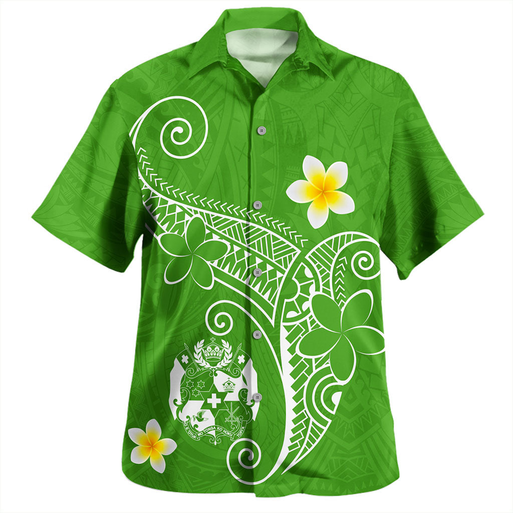 Tonga Hawaiian Shirt Polynesia Floral Tribal