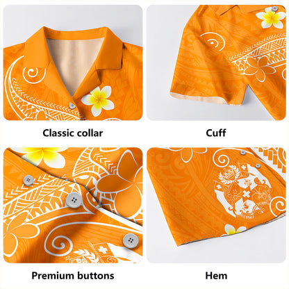 Tonga Hawaiian Shirt Polynesia Floral Tribal Ver.1