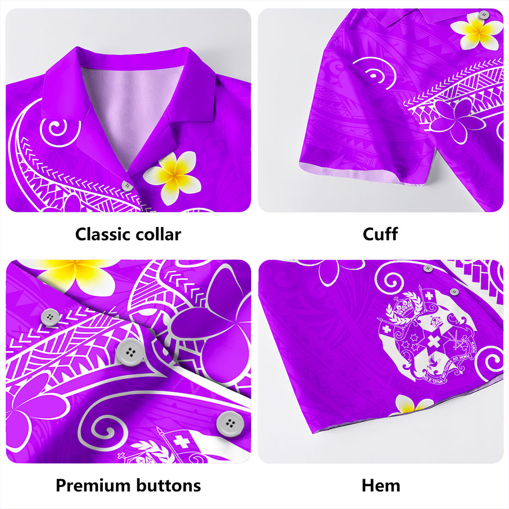 Tonga Hawaiian Shirt Polynesia Floral Tribal Ver.1
