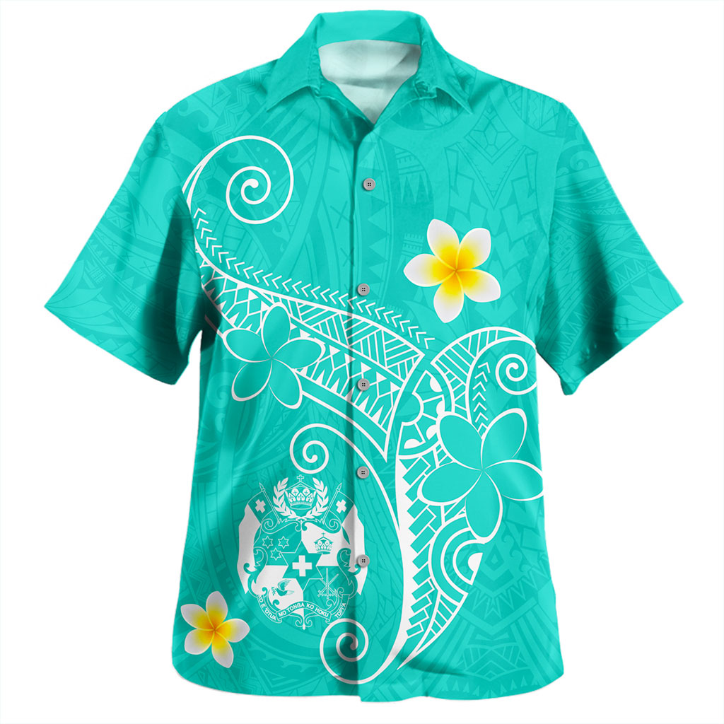 Tonga Hawaiian Shirt Polynesia Floral Tribal Ver.1