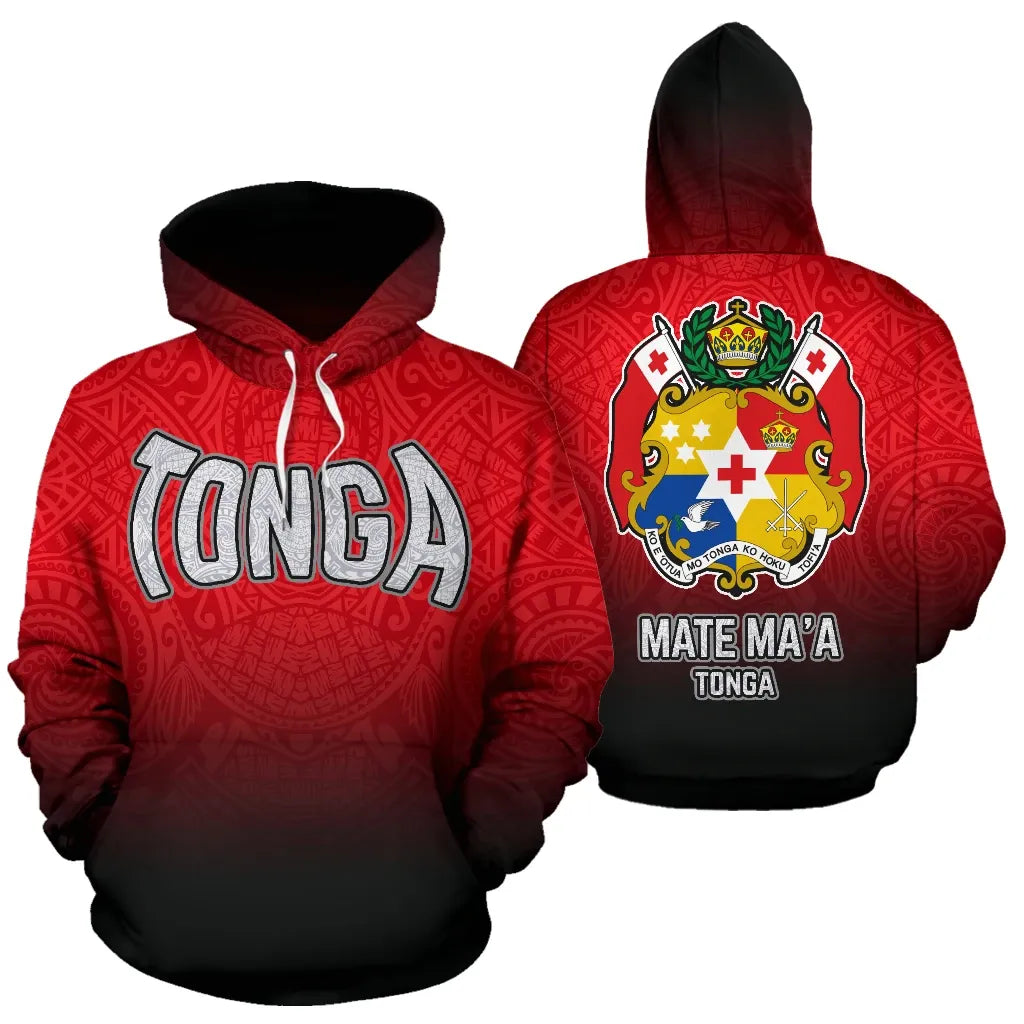 Tonga All Over Hoodie - Mate Ma'a Tonga