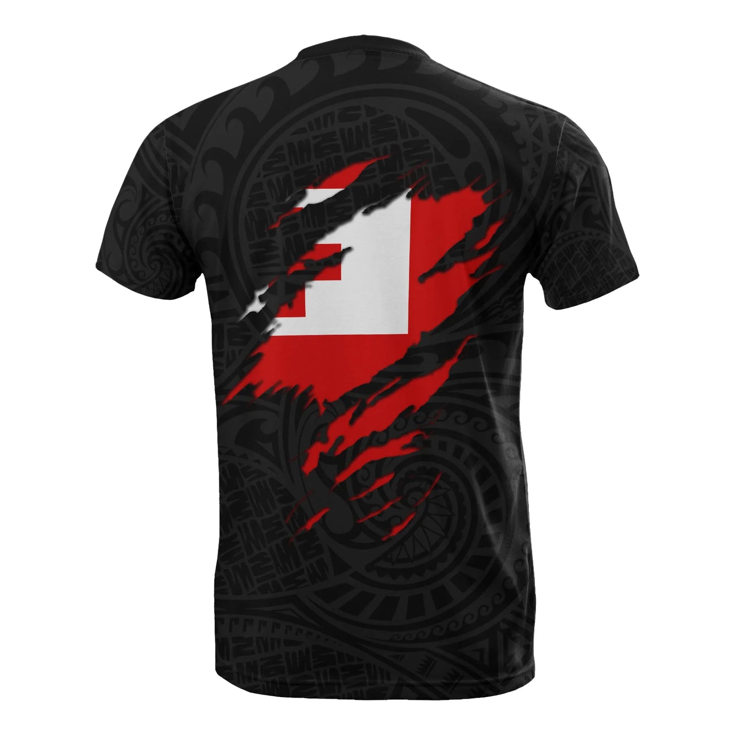 Tonga All Over Print T-Shirt - Tonga Flag Coat Of Arms