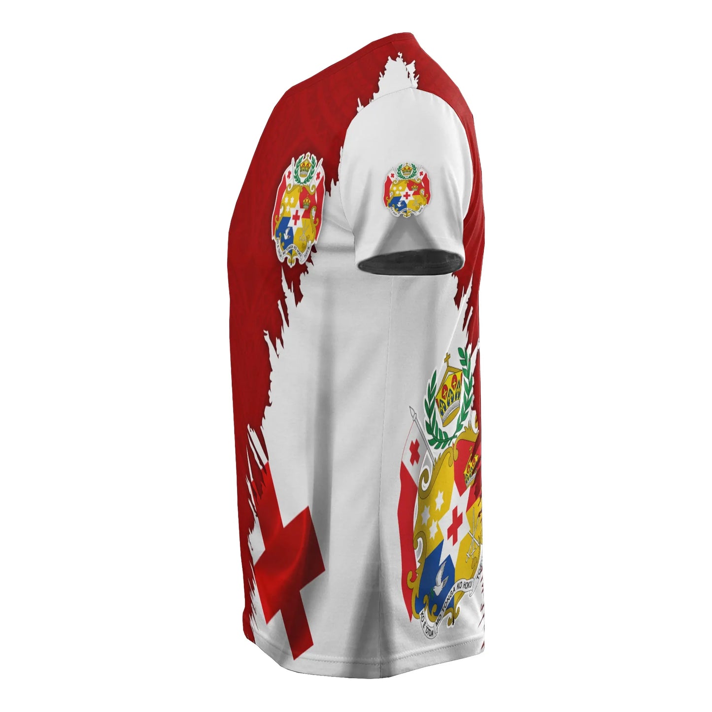 Tonga All Over T-Shirt - Tonga Flag Coat Of Arms Wrap Style
