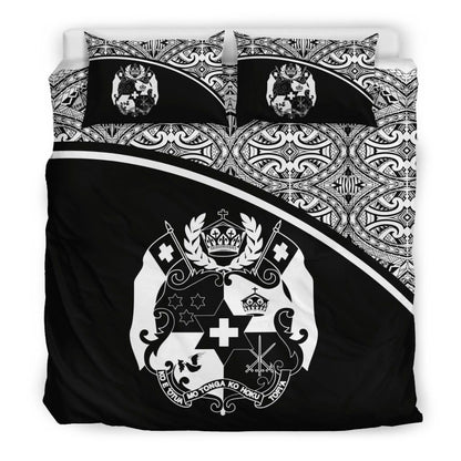 Tonga Duvet Cover Set - Black Curve Style