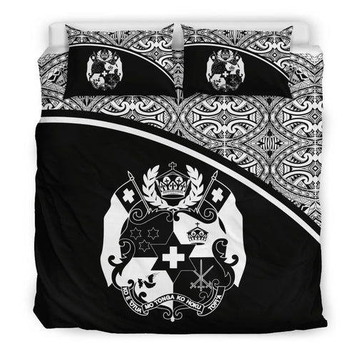 Tonga Duvet Cover Set - Black Curve Style