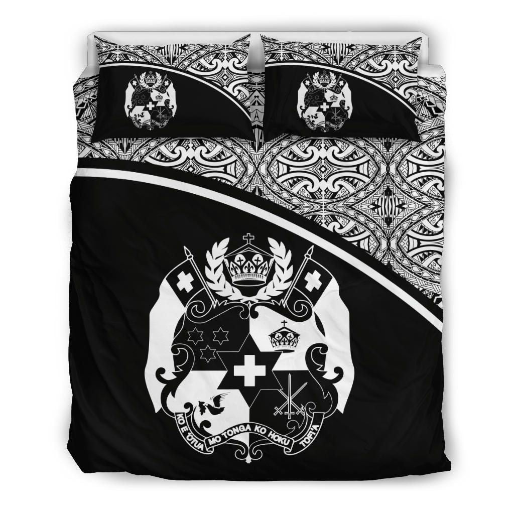 Tonga Duvet Cover Set - Black Curve Style
