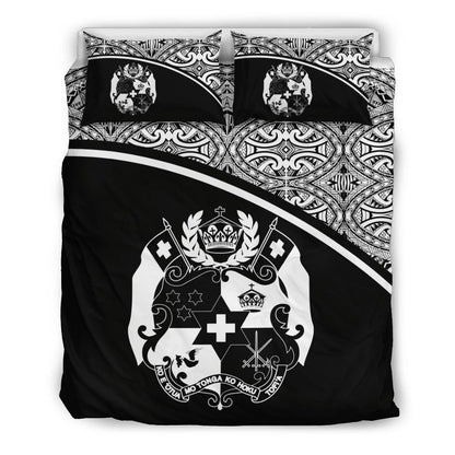 Tonga Duvet Cover Set - Black Curve Style