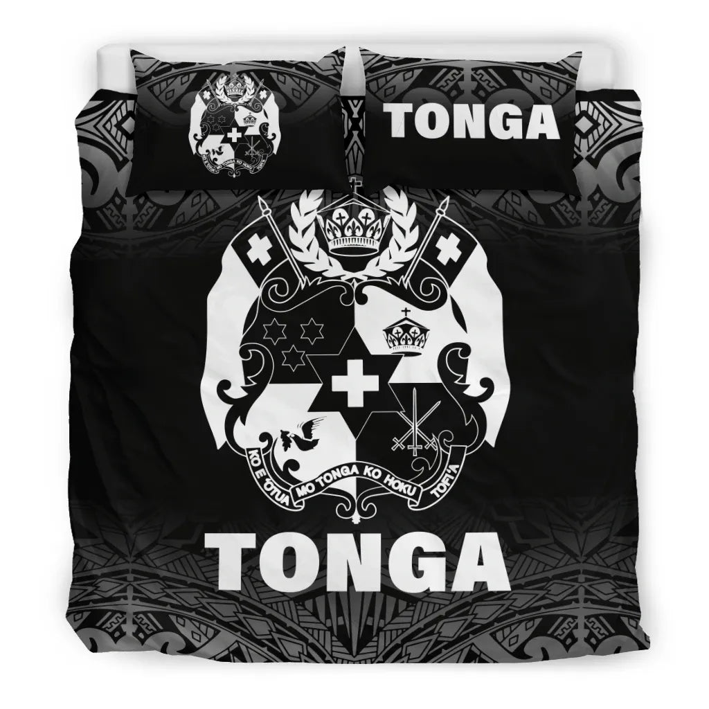 Tonga Duvet Cover Set - Black Fog Style