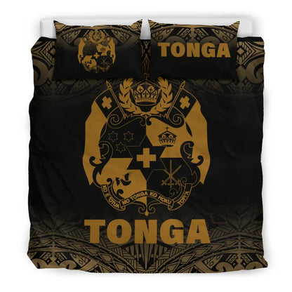 Tonga Duvet Cover Set - Gold Fog Style