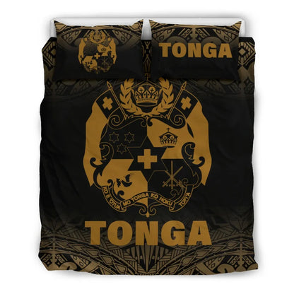 Tonga Duvet Cover Set - Gold Fog Style