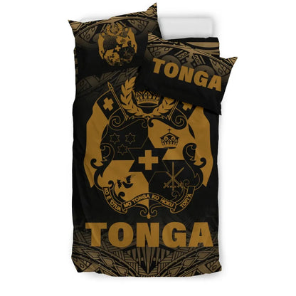 Tonga Duvet Cover Set - Gold Fog Style