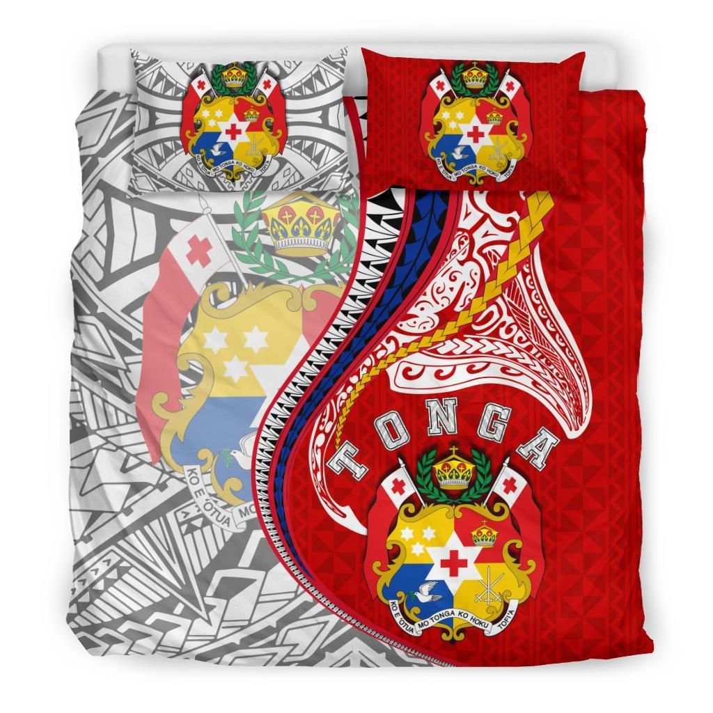 Polynesian Bedding Set - Tonga Duvet Cover Set Kanaloa Tatau Gen To