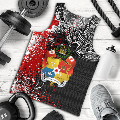 Tonga Tank Top Flag Brush Paint Style