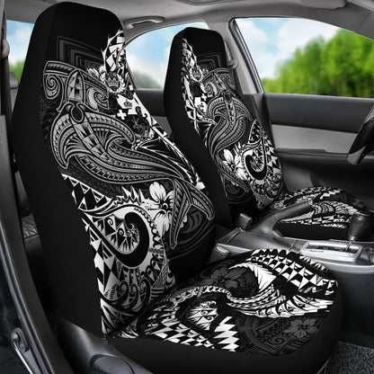 Tonga Car Seat Covers  - White Shark Polynesian Tattoo
