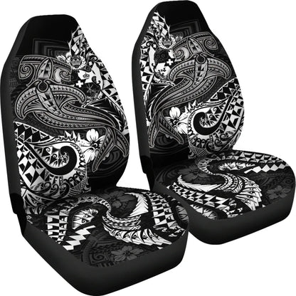 Tonga Car Seat Covers  - White Shark Polynesian Tattoo