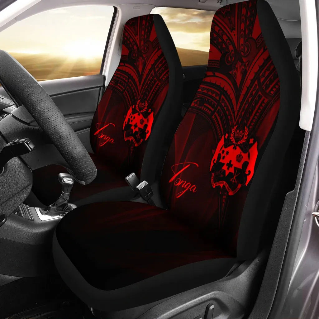 Tonga Car Seat Cover - Red Color Cross Style