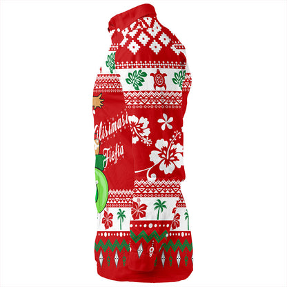 Tonga Long Sleeve Shirt Santa Claus Ho Ho Ho Christmas