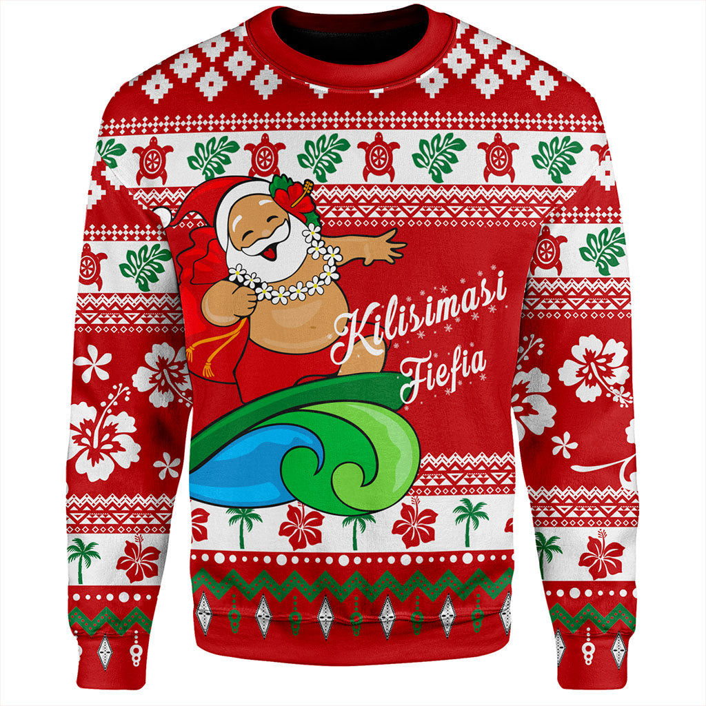 Tonga Sweatshirt Santa Claus Ho Ho Ho Christmas