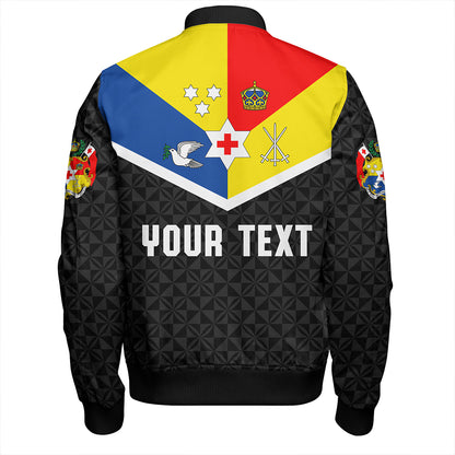 Tonga Bomber Jacket Custom Coat Of Arm Sport Style
