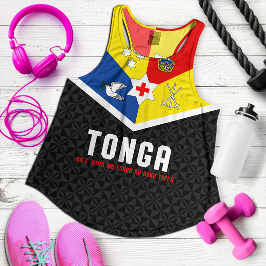 Tonga Women Tank Custom Coat Of Arm Sport Style