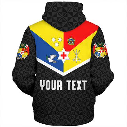 Tonga Sherpa Hoodie Custom Coat Of Arm Sport Style