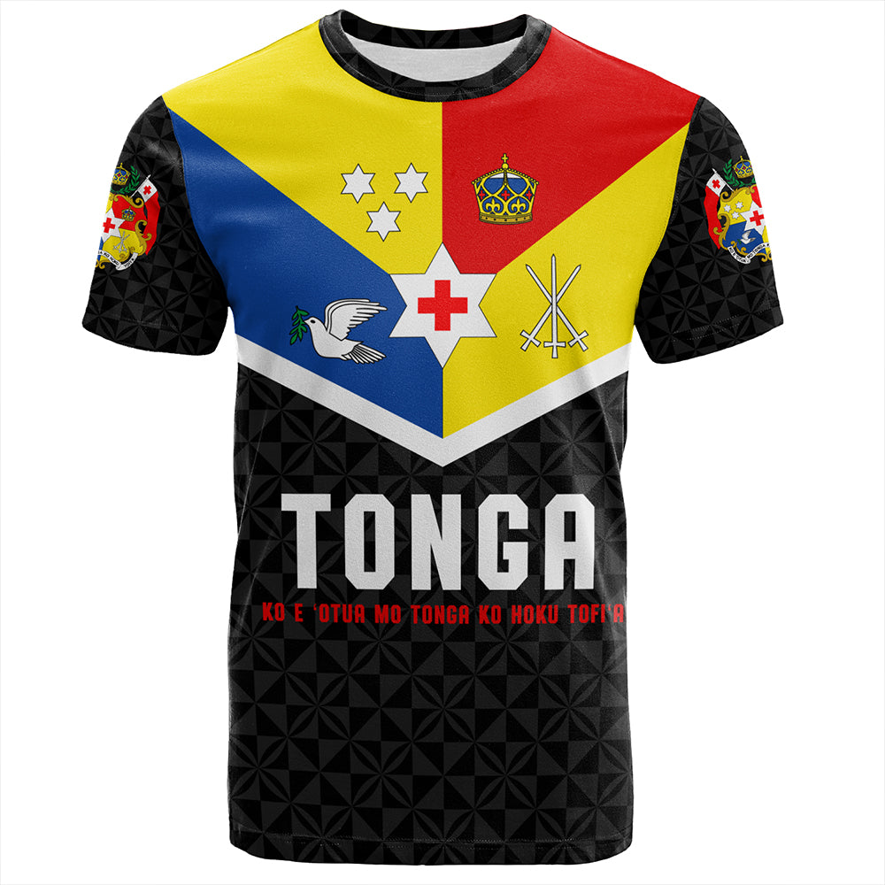 Tonga T-Shirt Custom Coat Of Arm Sport Style