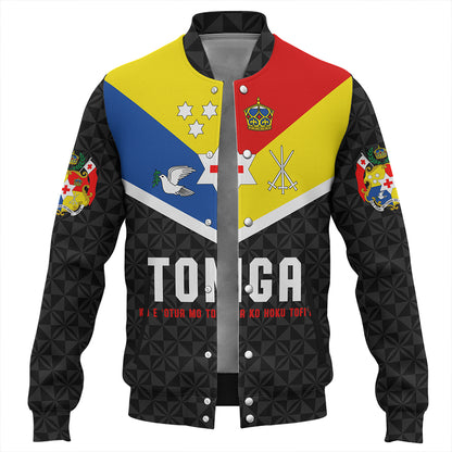 Tonga Baseball Jacket Custom Coat Of Arm Sport Style