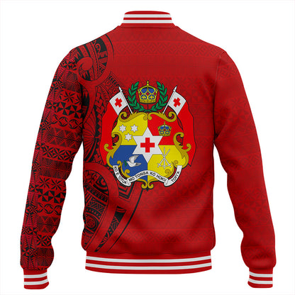 Tonga Baseball Jacket Flag Pattern Circle Style