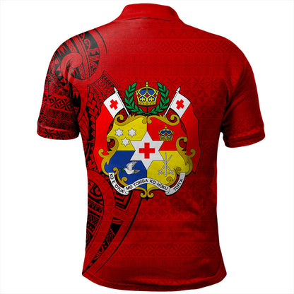 Tonga Polo Shirt Coat Of Arms Tribal Polynesian