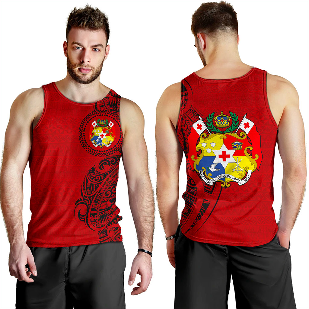 Tonga Tank Top Coat Of Arms Tribal Polynesian
