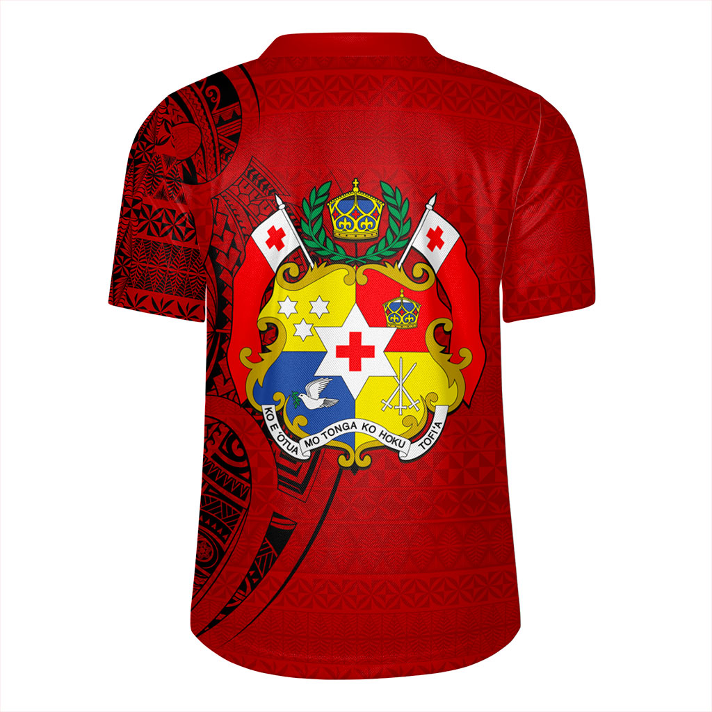 Tonga Rugby Jersey Flag Pattern Circle Style