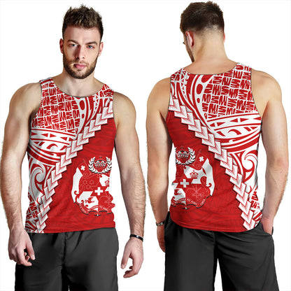 Tonga Tank Top Lauhala Tribal Coat Of Arms