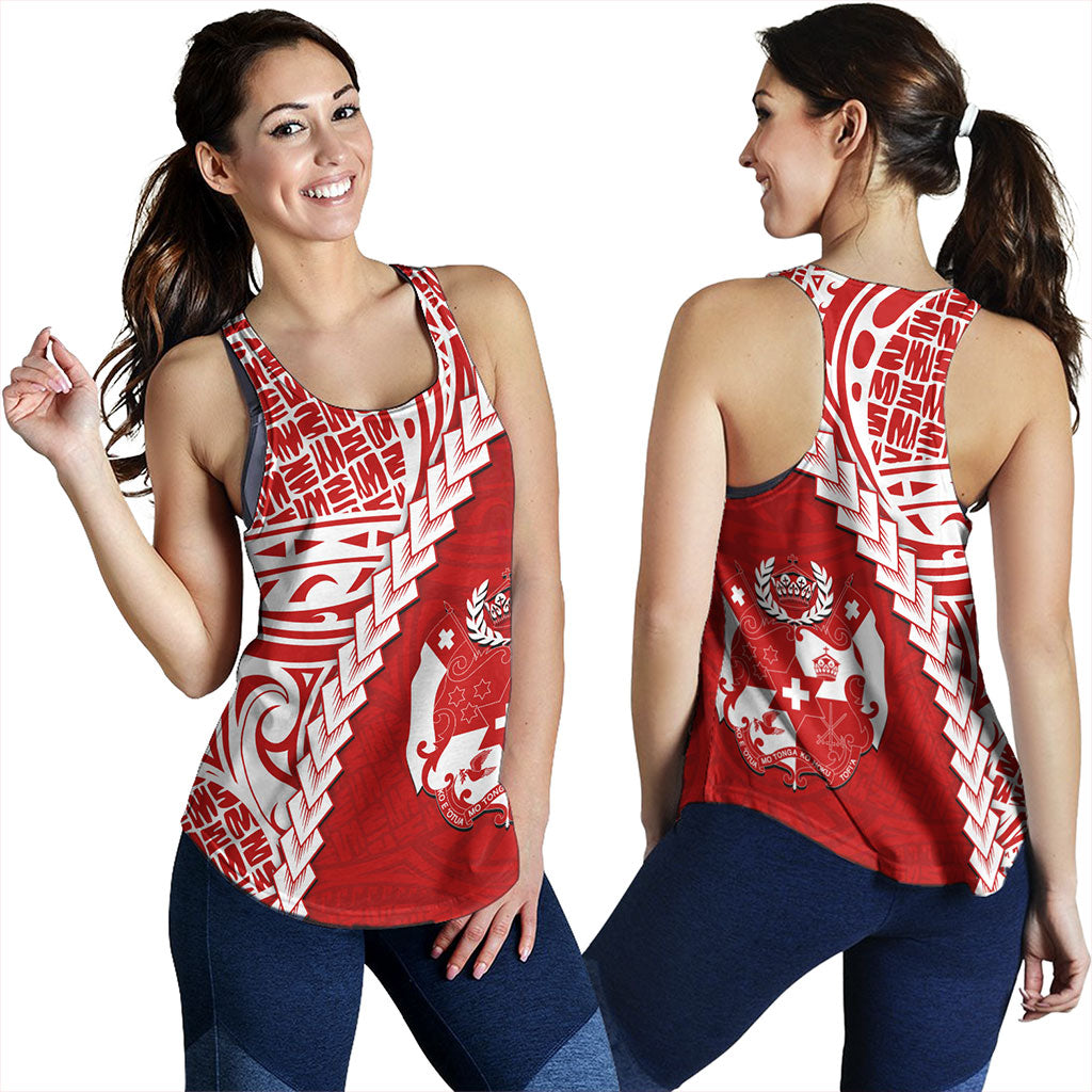 Tonga Women Tank Lauhala Tribal Coat Of Arms
