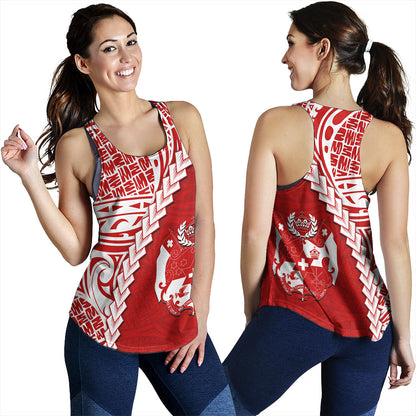 Tonga Women Tank Lauhala Tribal Coat Of Arms