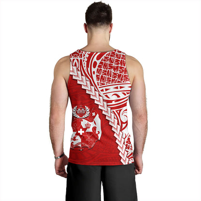 Tonga Tank Top Lauhala Tribal Coat Of Arms