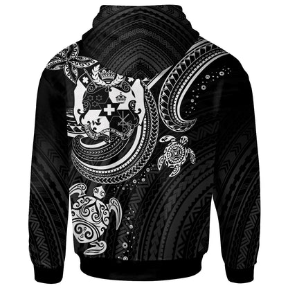 Tonga Custom Personalised Hoodie - White Turtle