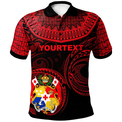 Tonga Custom Personalised Polo Shirt - Unique Serrated Texture