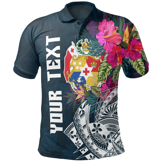 Tonga Custom Personalised Polo Shirt - Summer Vibes