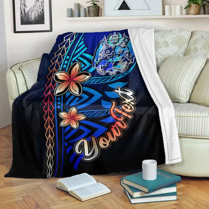 Tonga Custom Personalised Premium Blanket - Vintage Tribal Mountain
