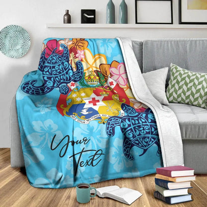 Tonga Custom Personalised Premium Blanket - Tropical Style
