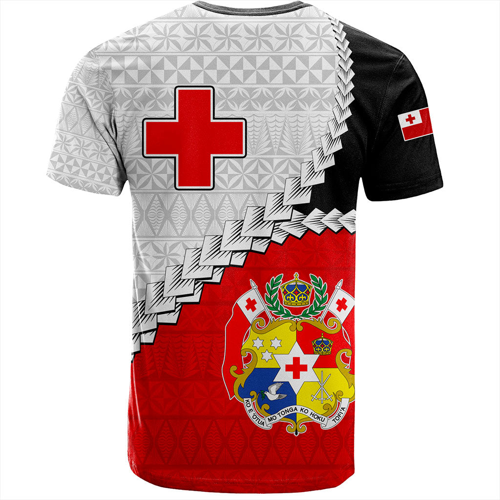 Tonga T-Shirt Design Flag With Ngatu Pattern