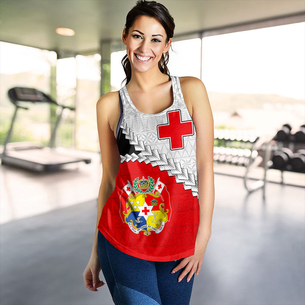 Tonga Women Tank Design Flag With Ngatu Pattern