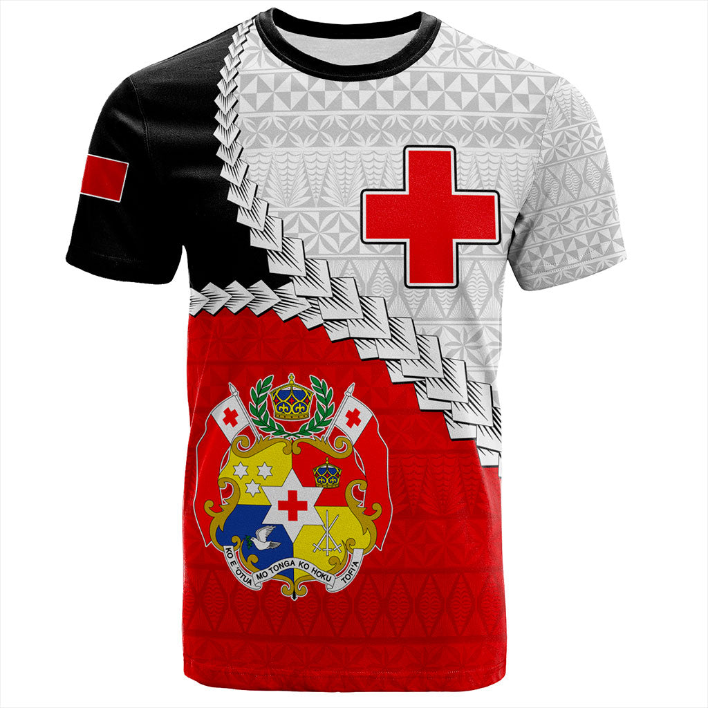 Tonga T-Shirt Design Flag With Ngatu Pattern