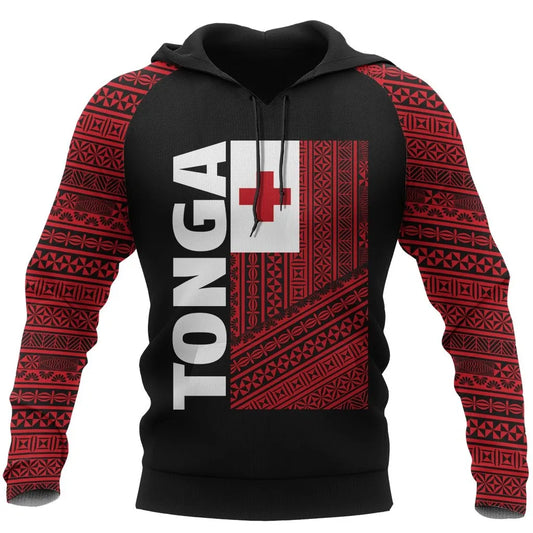 Tonga All Over Hoodie - Tonga Flag Special Version