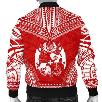 Tonga Flag Polynesian Chief Bomber Jacket