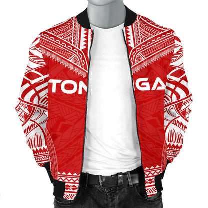 Tonga Flag Polynesian Chief Bomber Jacket