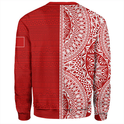 Tonga Sweatshirt Ngatu Traditional Half Concept